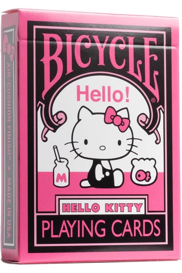 Bicycle Hello Kitty Black & Pink Premium Playing Cards Collectible Deck of Cards