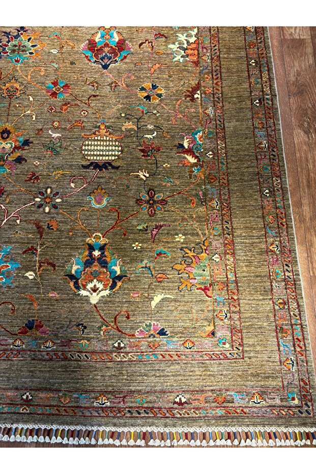 El dokuma Afgan halısı - 4