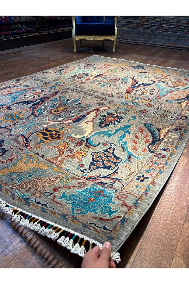 El dokuma Afgan halısı - 3