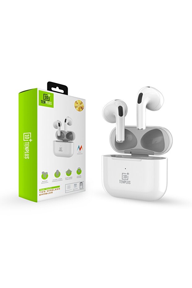 سماعة بلوتوث TEN PLUS AirPods Pro مع علبة شحن – أبيض