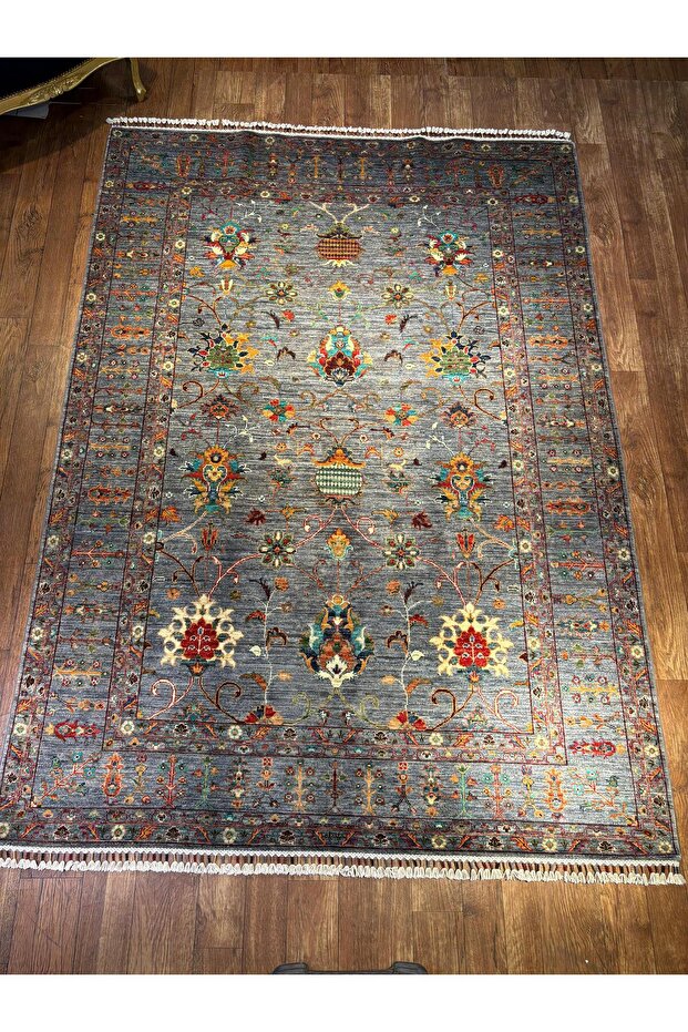 El dokuma Afgan halısı - 3