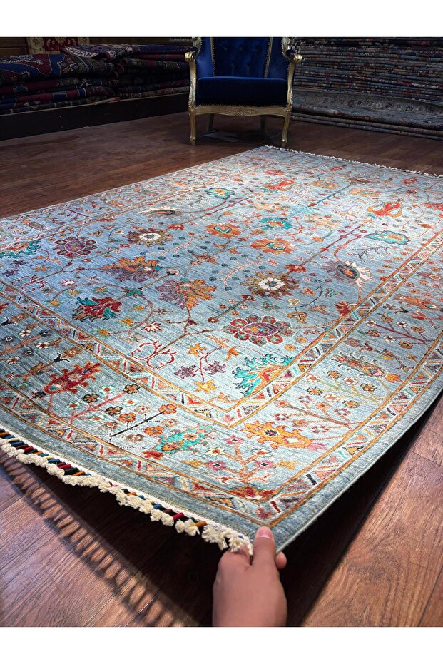 El dokuma Afgan halısı - 3