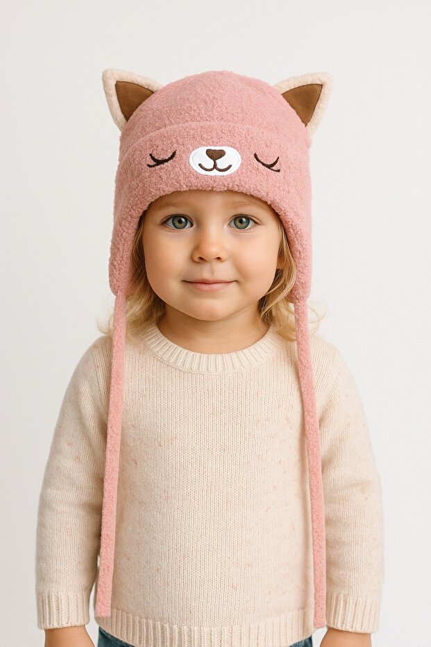 Fleece-Lined Winter Children's Hat / Girls and Boys Beanie