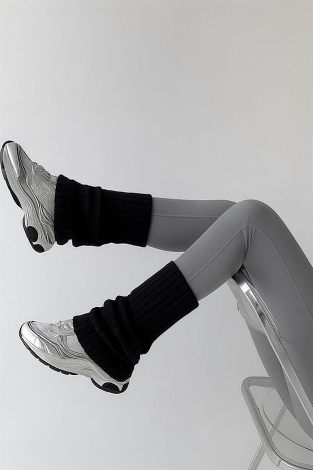 3 Çift Basic Kalın Pamuk Karışımlı Tozluk - 6