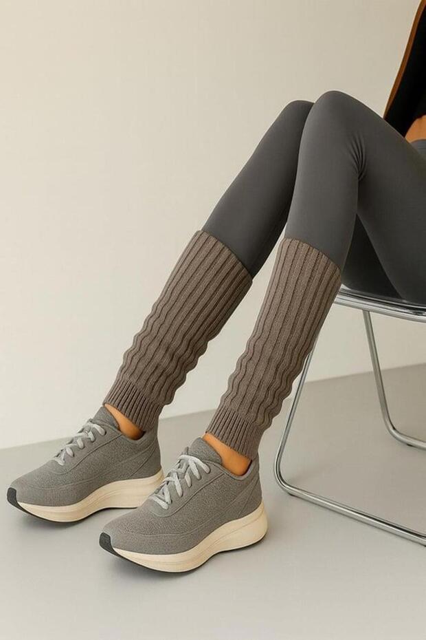 3 Çift Basic Kalın Pamuk Karışımlı Tozluk - 7