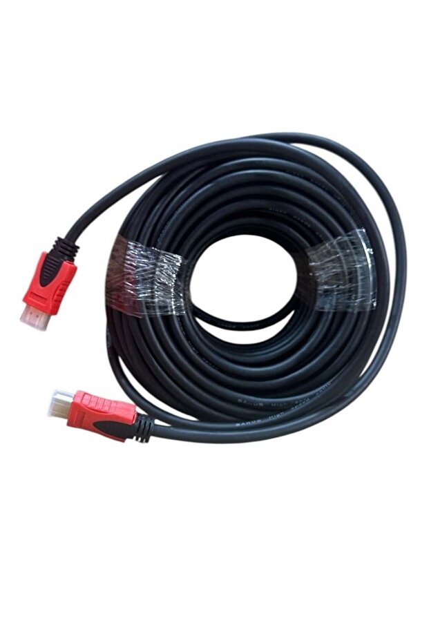 كابل HDMI عالي الدقة ثلاثي الأبعاد، 20 مترًا، أسود