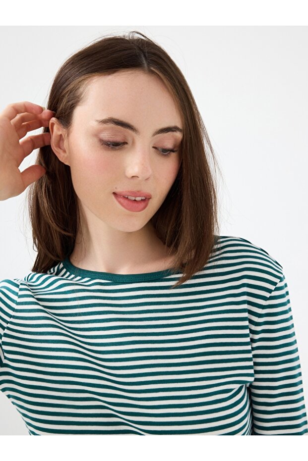 Slim Fit Kadın Tshirt U.kol - 4