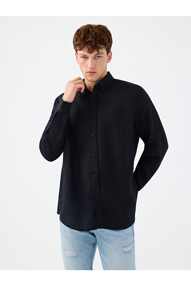 Regular Fit Erkek Gömlek U.kol - 1