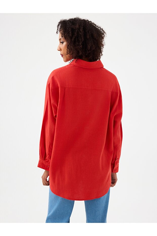 Oversize Kadın Gömlek U.kol - 3