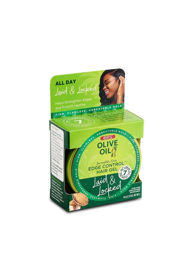 Olive Oil Edge Control Hair Gel with Sweet Almond Oil for Strengthening 2.2 Ounces