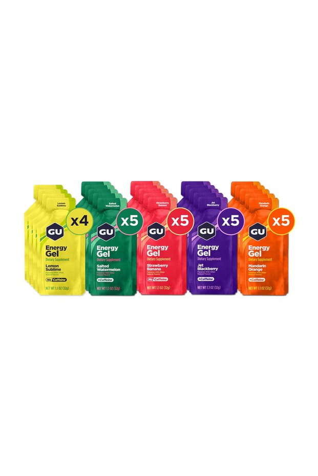 Energy Original Sports Nutrition Gel, Vegan & Gluten-Free, 24-Count, Assorted Fruity Flavors