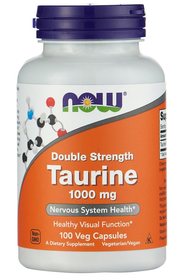 by Now Double Strength Taurine Nervous System Health 1000mg 100 Capsul