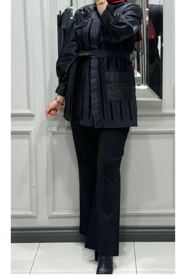 CEBİ İŞLEMELİ CEKET-7908 - 1