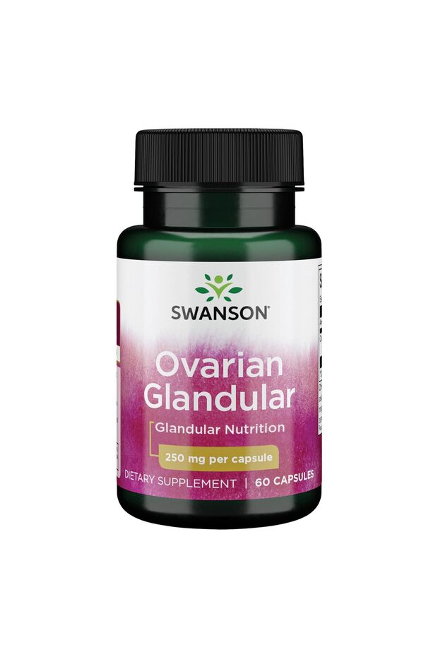 Ovarian Glandular Supplement for Women's Health - 60 Capsules, 250mg