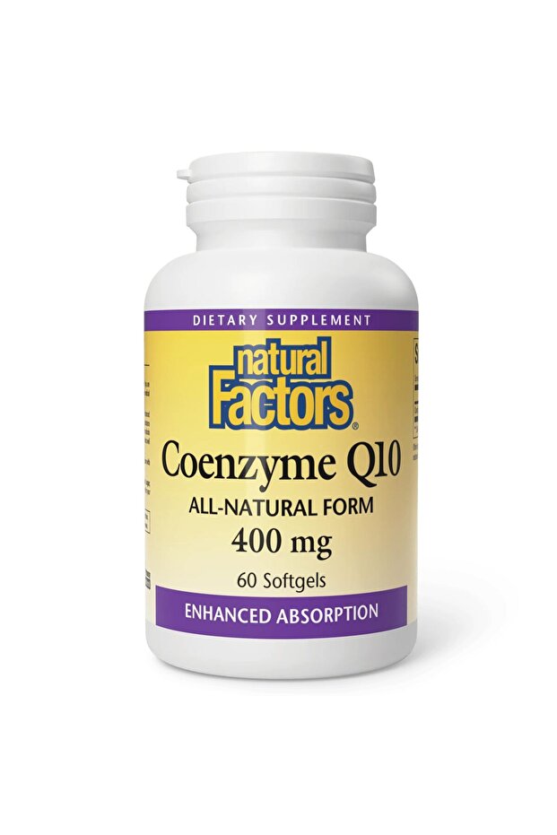 Coenzyme Q10 400 mg for Energy, Heart & Cognitive Support, 60 Softgels
