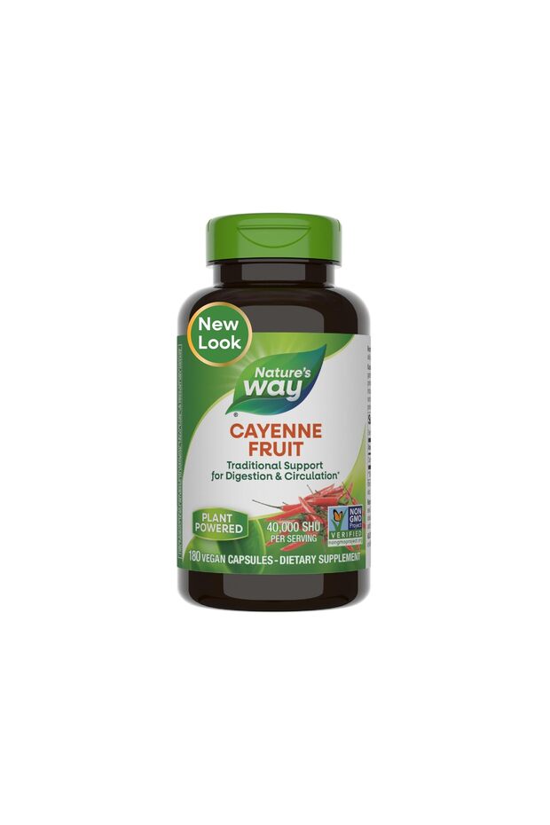 Cayenne Pepper Capsules, Digestion & Circulation Support, 180 Vegan Capsules