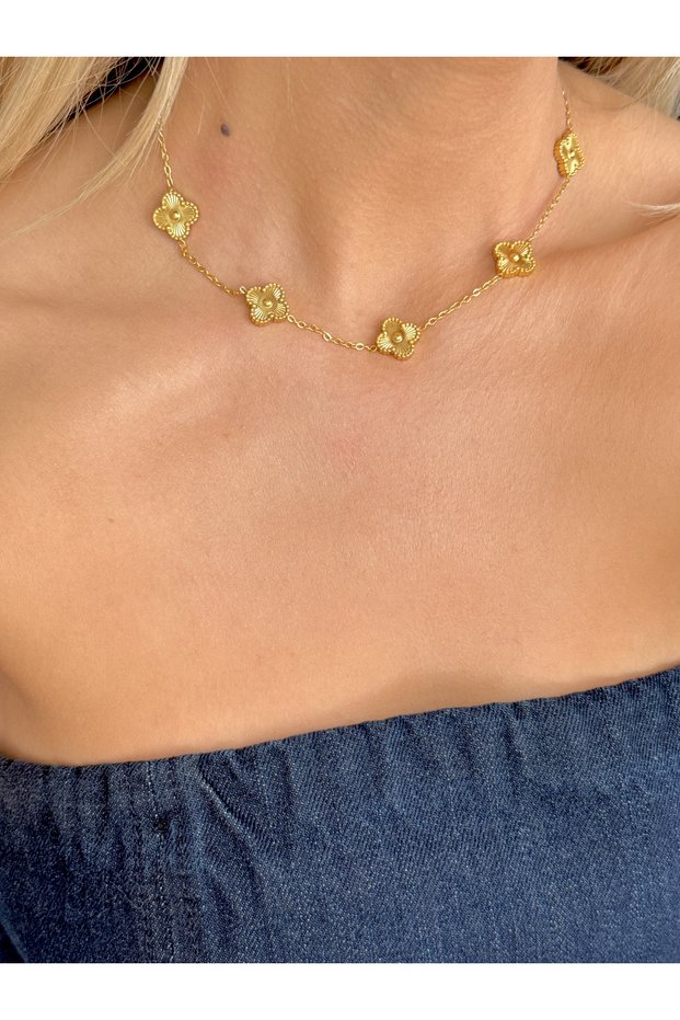 316L Steel Women's Necklace Women's Necklace Gold Double Sided