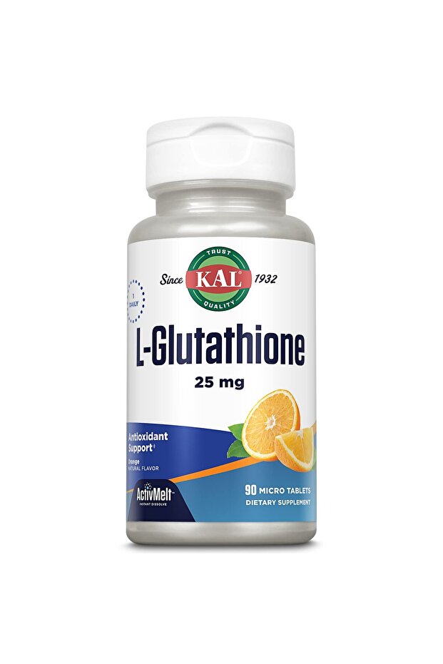 L-Glutathione Supplement, Orange Flavor ActivMelt, 90 Vegetarian Tablets