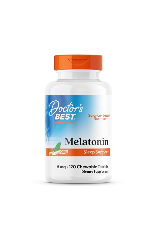 Doctors Best Melatonin, Natural Mint, 120 Chewable Tablets