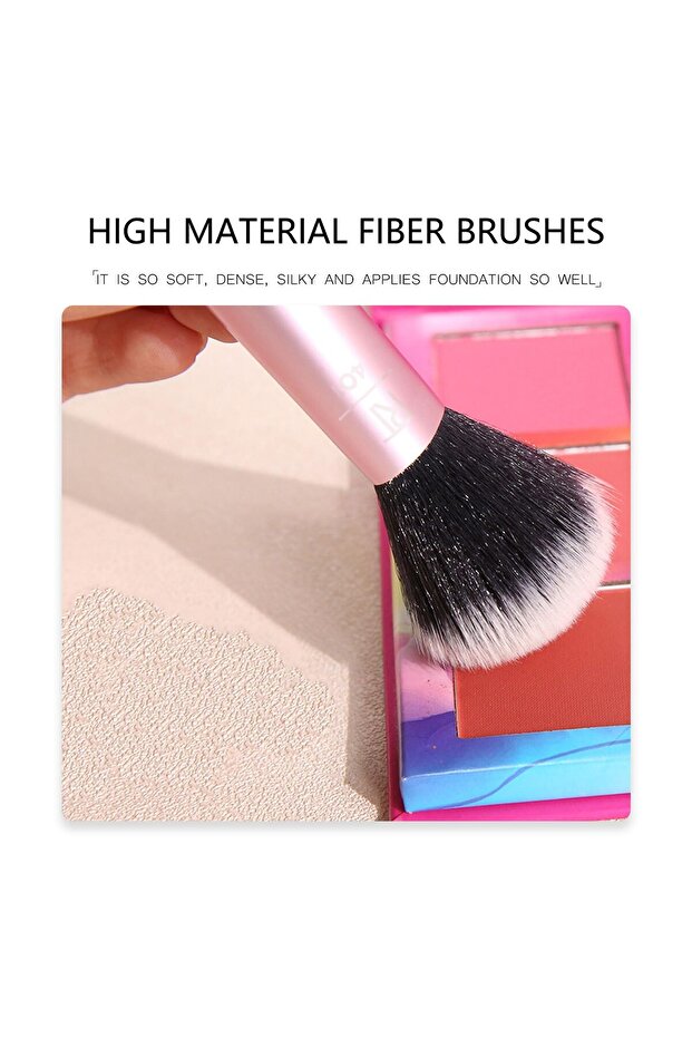 Sculpting Brush, For Contouring and Defining Facial Features, Defines Cheek Hallows, Pink, 1 Count - 7