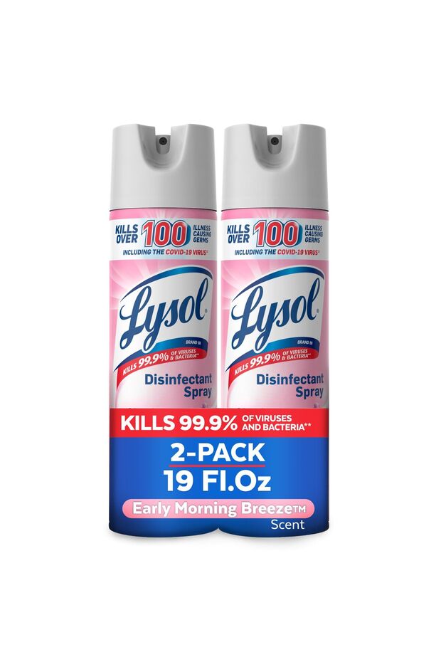 Early Morning Breeze Disinfectant Spray, Antibacterial, 19 Fl Oz (Pack of 2)