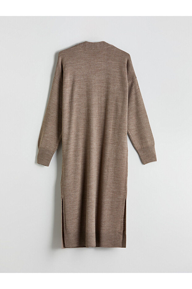 V Yaka Kadın Triko Hırka - 8