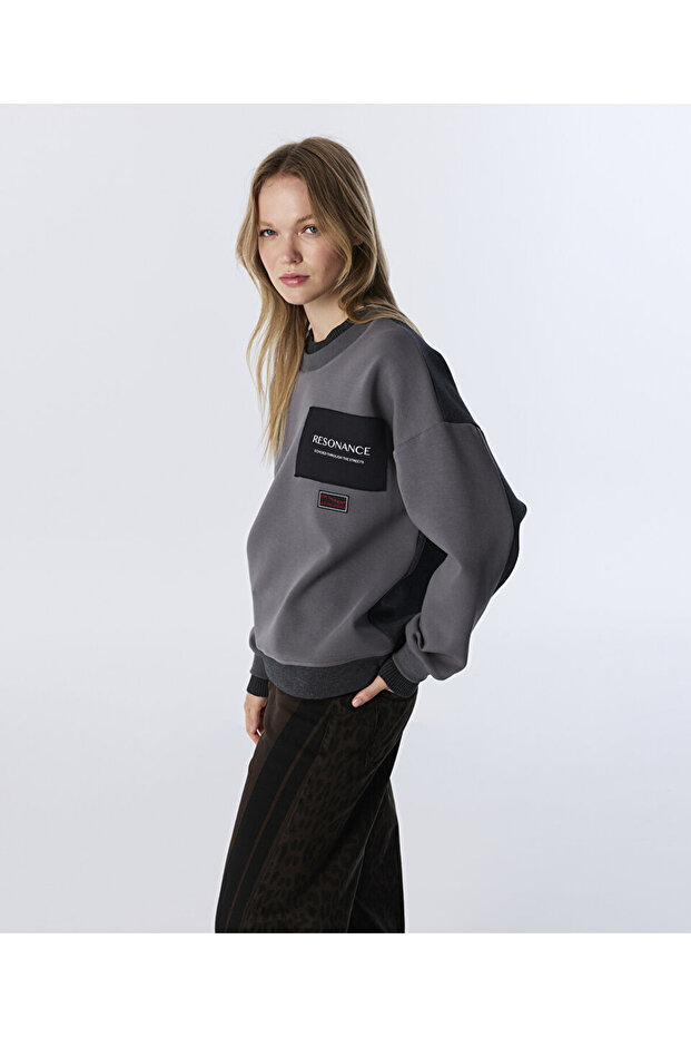 COLORBLOCK PATCH'Lİ SWEATSHIRT - 5