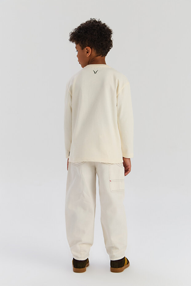 Boy Ecru Sweatshirt - 4