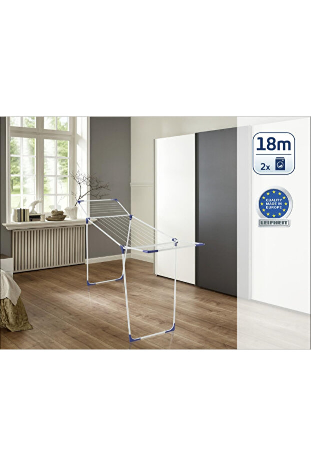 مجفف الملابس الكلاسيكي 180 ذو القاعدة الصلبة بطول 18 مترًا - 2