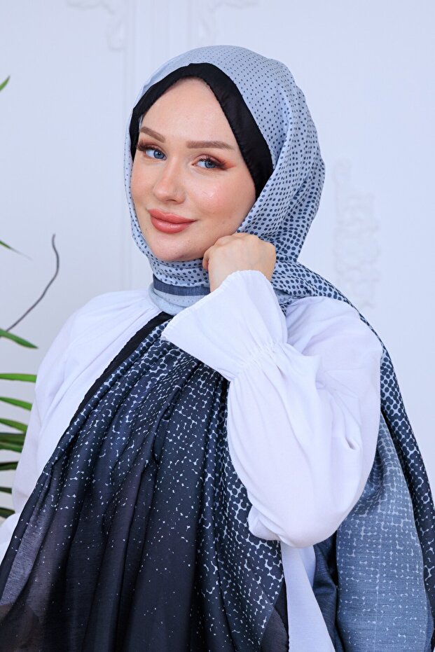 Rhythmic Patterned Digital Soft Shawl - 2