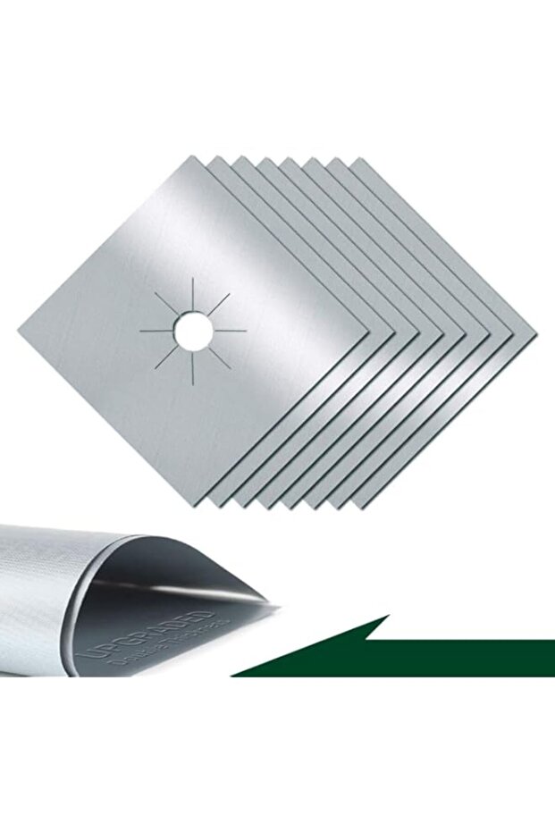 Alybrol Stove Burner Covers Upgraded Double Thickness Stove Covers for Gas Burners Silver Nonstick G