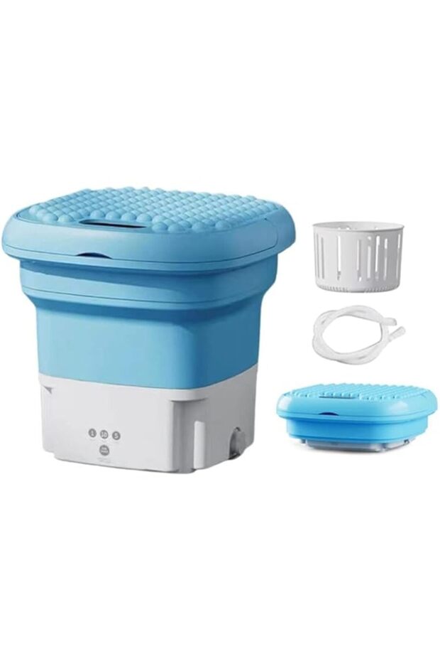 OUNA Washing Machine Small Household Folding Portable Automatic Ultrasonic Forward and Reverse Pulsa