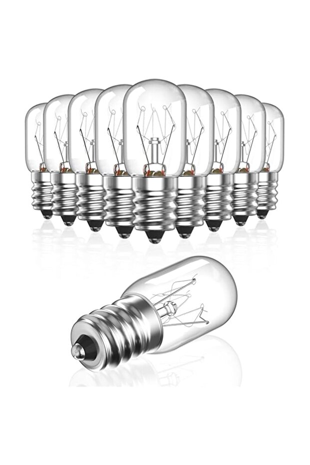 Bonlux 10-Pack Salt Lamp Bulbs Dimmable, 16W E14 SES Small Edison Screw Incandescent Pygmy Lamp Bulb