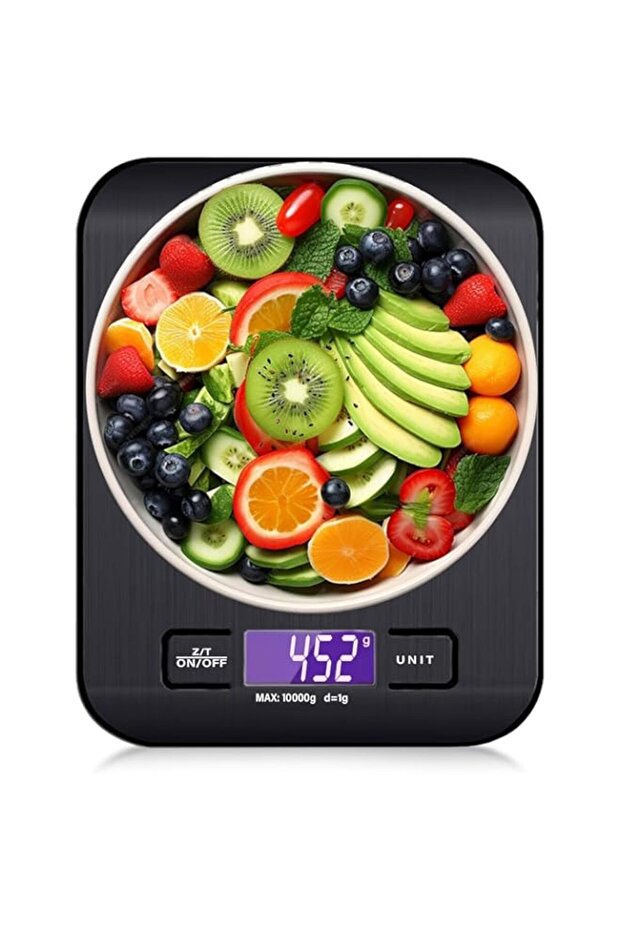 ALIF BIZ LLC -FZ Digital Multifunctional Kitchen Scale Up to 10kg Capacity High Accuracy Ultra Slim