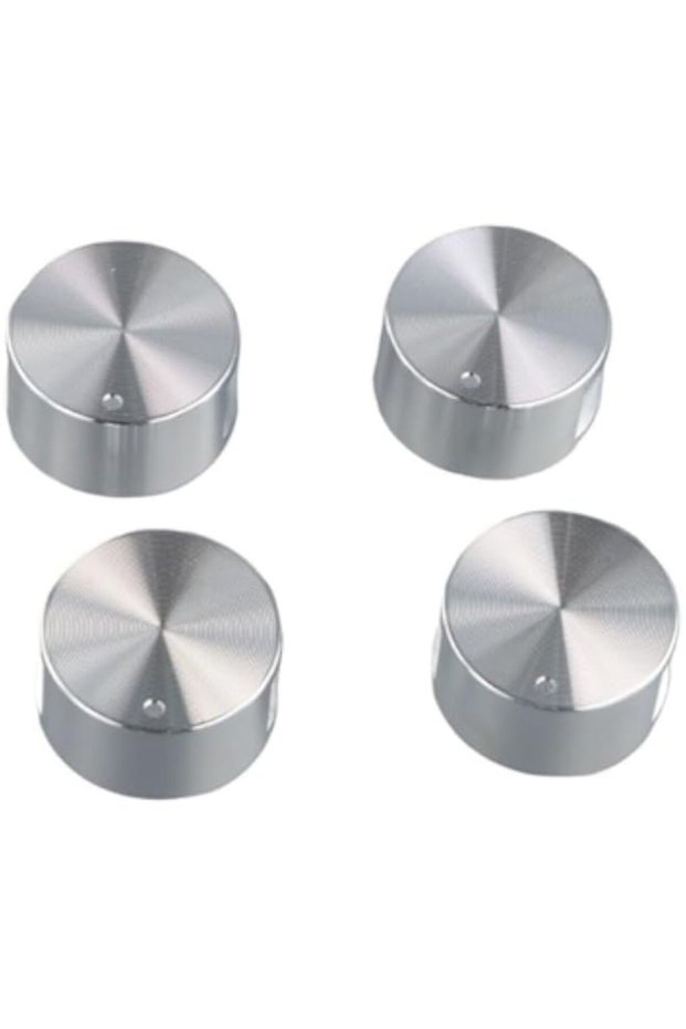 Pokinge 4 Pack Rotary Switches Round Knob Gas Stove Oven Kitchen Parts, Gas Stove Knob Replacement P