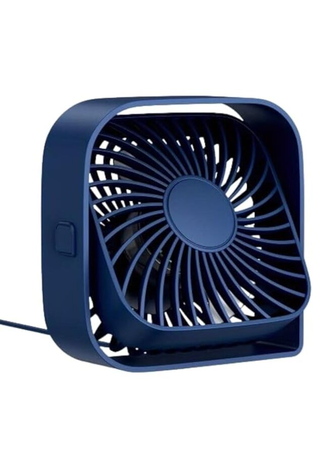 Stay Cool & Comfortable Anywhere: Portable USB Desk Fan with 3 Speeds & 360° Silent Operation