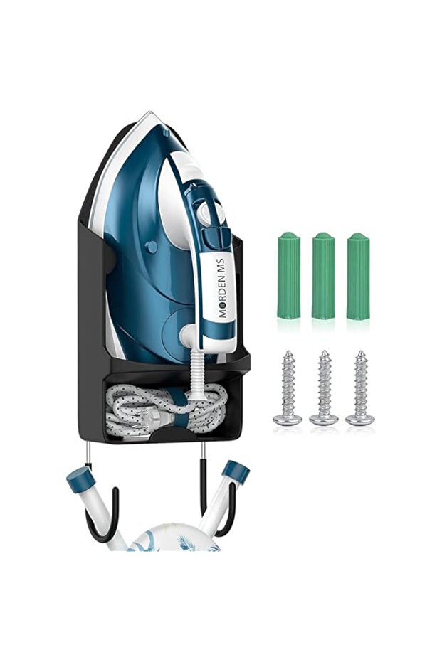 TOMVAES Ironing Board Hanger Wall Mount,Wall Mount Electric Iron Holder,Ironing Board Rack Household