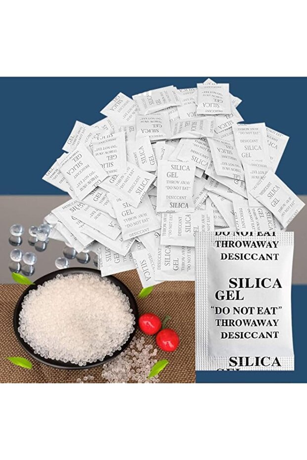 Seemo Silica Gel Desiccant Bags Moisture Absorber Reusable Packets 2g/pack(100 Packs) Premium Silico
