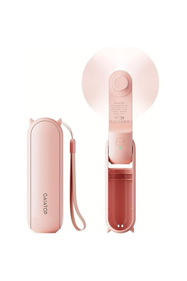 Portable Handheld Fan, Foldable Small Fan, Mini Hand Held Fan With USB Rechargeable 2000mAh Battery,