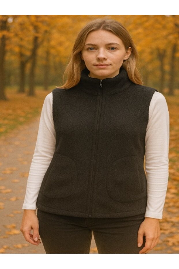 VESTĂ LUNGĂ DE PLUȘ - 1