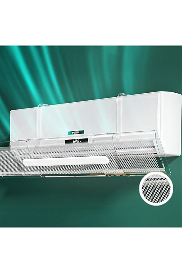 Sparkling Wonderful Air Conditioner Deflector, 53-95 cm Adjutstable, Wall-Mounted Air Conditioning T