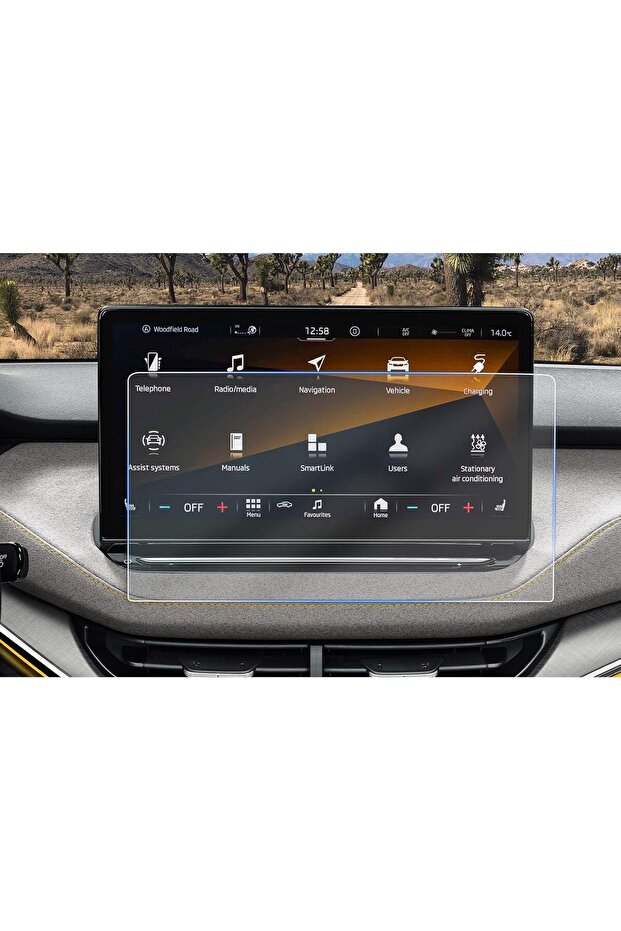 New Skoda Elroq Compatible 2025-2026 13-Inch Multimedia Navigation 9H Nano Screen Protector