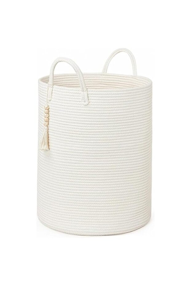 TAPIT Storage Basket Woven Baskets for Storage Cotton Rope Basket for Toys Clothes Shoes Organizer w