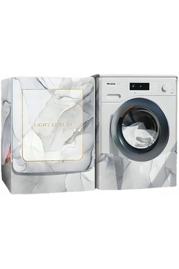 Washer Dustproof Cover Front Load, Waterproof Washing Machine Cover Sunscreen Tumble Dryer Case Prot