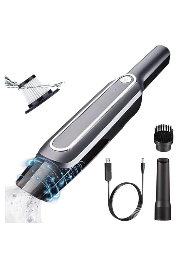 Handheld Vacuum Cleaner Cordless, Mini Protable Car Vacuum Cordless, Reusable HEPA Filter, Wet/Dry C
