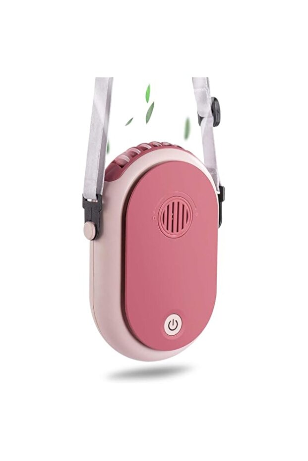 Portable Hanging Neck Fan Wearable Personal Fan Battery Operated USB Rechargeable 3 Speed Mini Handh