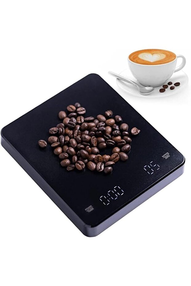 Excefore Digital Coffee Scale with Timer, 3kg/0.1g High Precision Pour Over Drip Espresso Scale, Dri