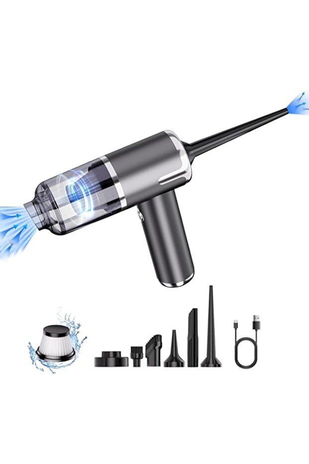 Car Vacuum Cleaner, Handheld Mini Vacuum Cleaner 9000Pa USB Rechargeable, Dust Buster, Air Blower an