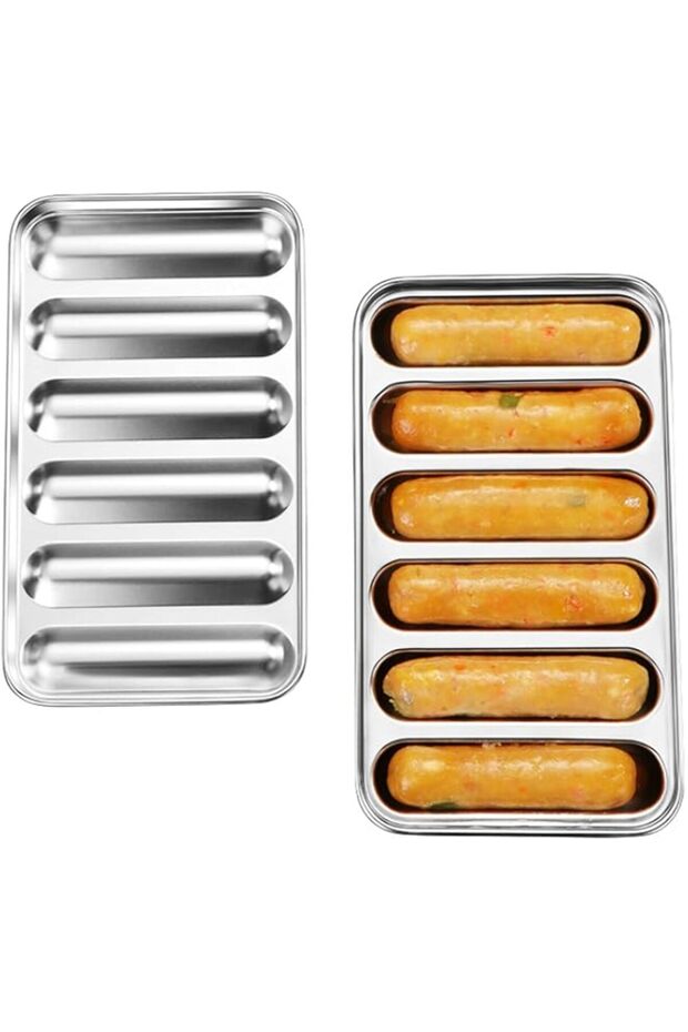 Les-Theresa Sausage Mold 304 Stainless Steel Sausage Mold Hot Dog Mold Baby Food Supplement Meat Sau