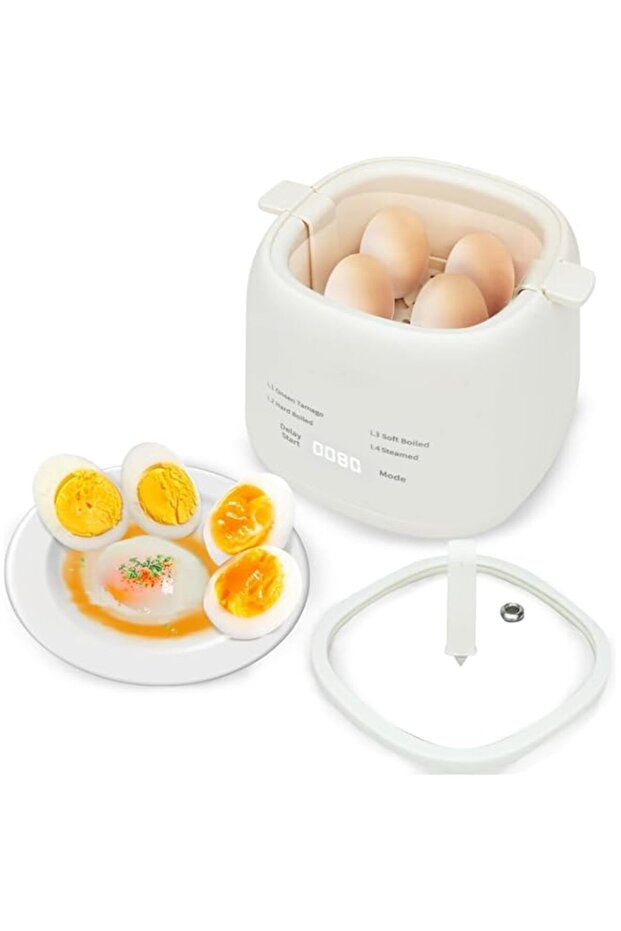 Sunfee Egg Maker - Electric Egg Cooker With Auto Shut Off And Alarm- Egg Maker Machine for Hard Boil